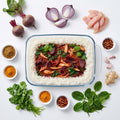 Chicken Beetroot Curry Rice